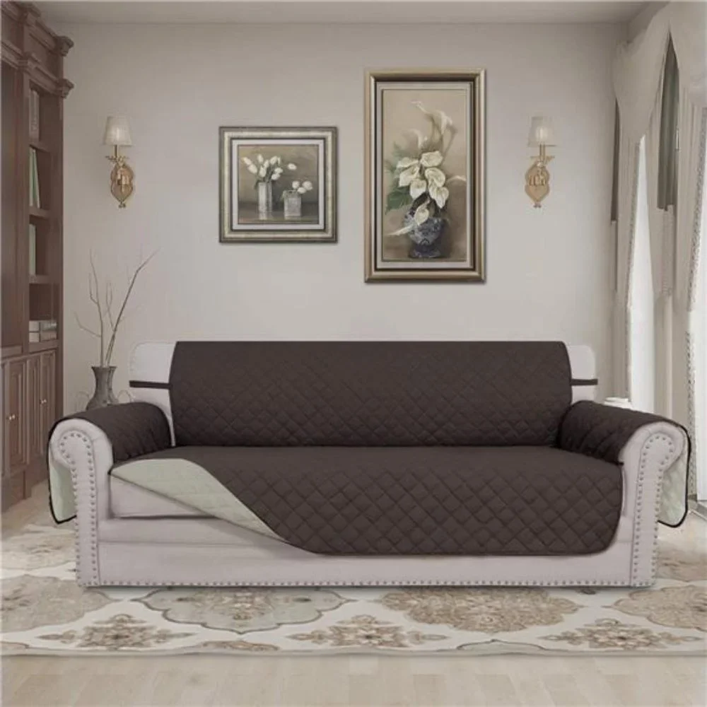 Reversible Couch Cover for 3 Cushion Couch Sofa Cover for Dogs Water Resistant